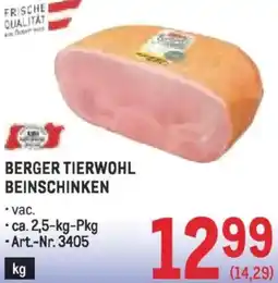 Metro Berger tierwohl beinschinken Angebot