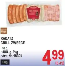 Metro Radatz grill zwerge Angebot