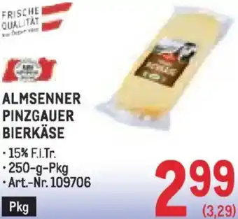 Metro Almsenner pinzgauer bierkäse Angebot
