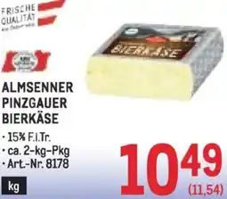 Metro Almsenner pinzgauer bierkäse Angebot