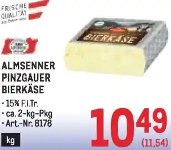 Metro Almsenner pinzgauer bierkäse Angebot