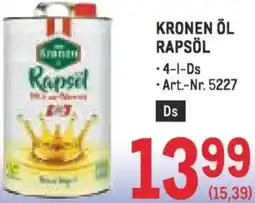 Metro Kronen öl rapsöl Angebot