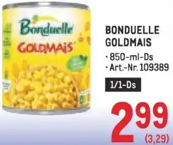 Metro Bonduelle goldmais Angebot