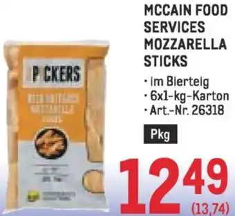 Metro Mccain food services mozzarella sticks Angebot