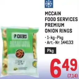 Metro Mccain food services premium onion rings Angebot
