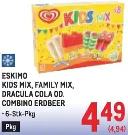 Metro Eskimo kids mix, family mix, dracula cola od. combino erdbeer Angebot