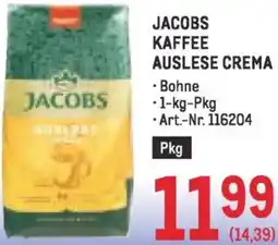 Metro Jacobs kaffee auslese crema Angebot