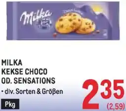 Metro Milka kekse choco od. sensations Angebot