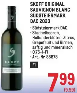 Metro Skoff original sauvignon blanc südsteiermark Angebot