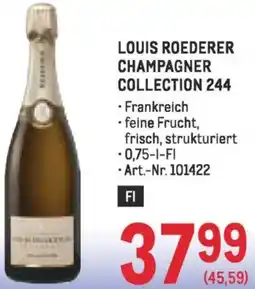 Metro Louis roederer champagner collection 244 Angebot
