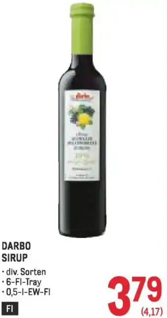Metro Darbo sirup Angebot