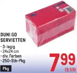 Metro Duni go servietten Angebot