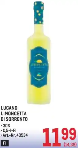 Metro Lucano limoncetta di sorrento Angebot