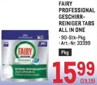 Metro Fairy professional geschirr- reiniger tabs all in one Angebot