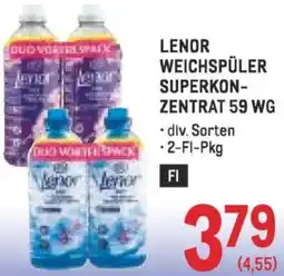Metro Lenor weichspüler superkon- zentrat Angebot