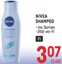 Metro Nivea shampoo Angebot