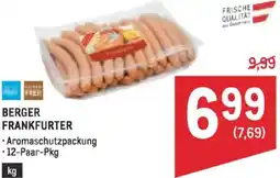 Metro Berger frankfurter Angebot