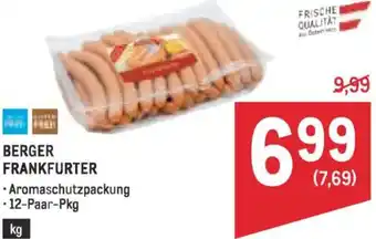 Metro Berger frankfurter Angebot