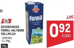 Metro Schärdinger formil haltbare vollmilch Angebot