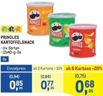 Metro Pringles kartoffelsnack Angebot