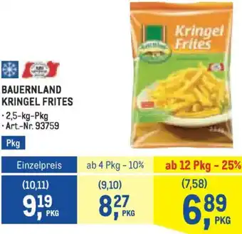 Metro Bauernland kringel frites Angebot