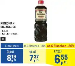 Metro Kikkoman sojasauce Angebot