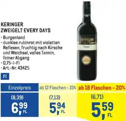 Metro Keringer zweigelt every days Angebot