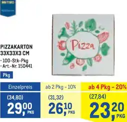Metro Pizzakarton Angebot