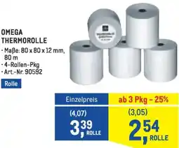Metro Omega thermorolle Angebot