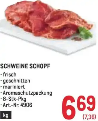 Metro Schweine schopf Angebot