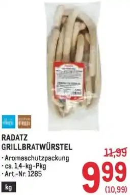 Metro Radatz grillbratwürstel Angebot