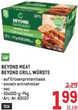 Metro Beyond meat beyond grill würste Angebot