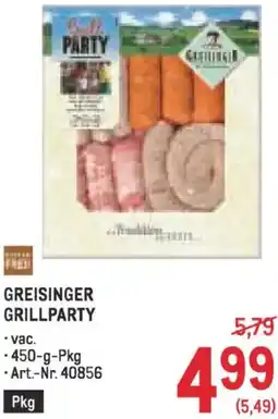Metro Greisinger grillparty Angebot