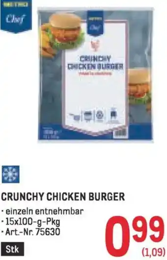 Metro Crunchy chicken burger Angebot
