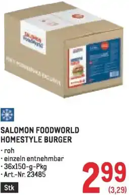 Metro Salomon foodworld homestyle burger Angebot