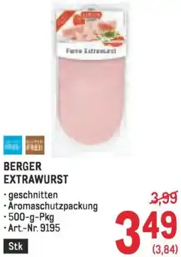 Metro Berger extrawurst Angebot