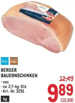 Metro Berger bauernschinken Angebot