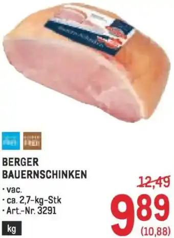 Metro Berger bauernschinken Angebot