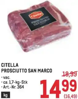 Metro Citella prosciutto san marco Angebot