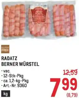 Metro Radatz berner würstel Angebot