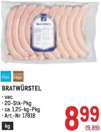 Metro Bratwürstel Angebot