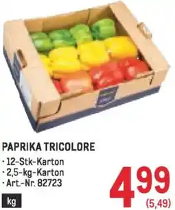 Metro Paprika tricolore Angebot