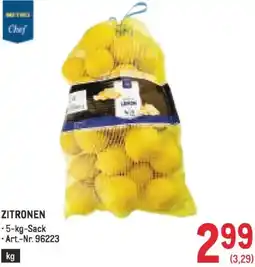 Metro Zitronen Angebot