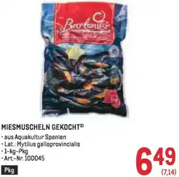 Metro Miesmuscheln gekocht Angebot