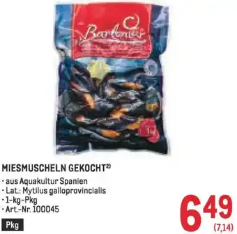 Metro Miesmuscheln gekocht Angebot