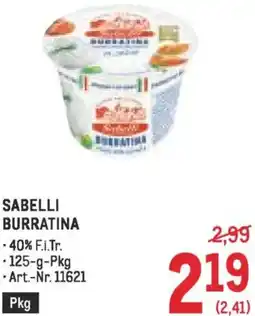 Metro Sabelli burratina Angebot