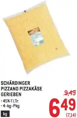 Metro Schärdinger pizzano pizzakäse gerieben Angebot