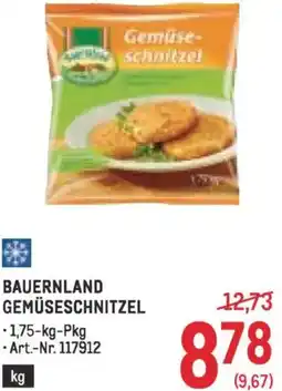 Metro Bauernland gemüseschnitzel Angebot