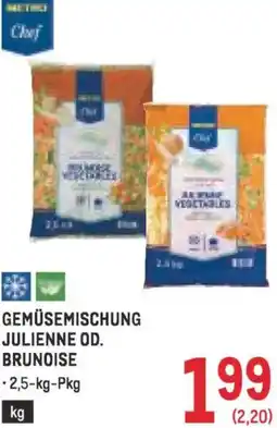 Metro Gemüsemischung julienne od. brunoise Angebot