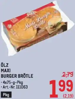 Metro Ölz maxi burger brötle Angebot